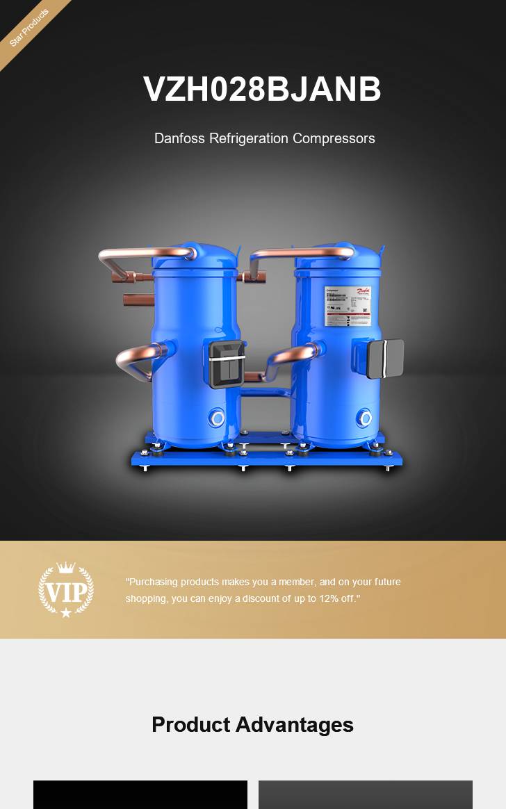 Danfoss Compressor VZH028BJANB, technical parameters pdf, structure diagram
